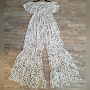 Umgee Off-Shoulder Floral Jumpsuit